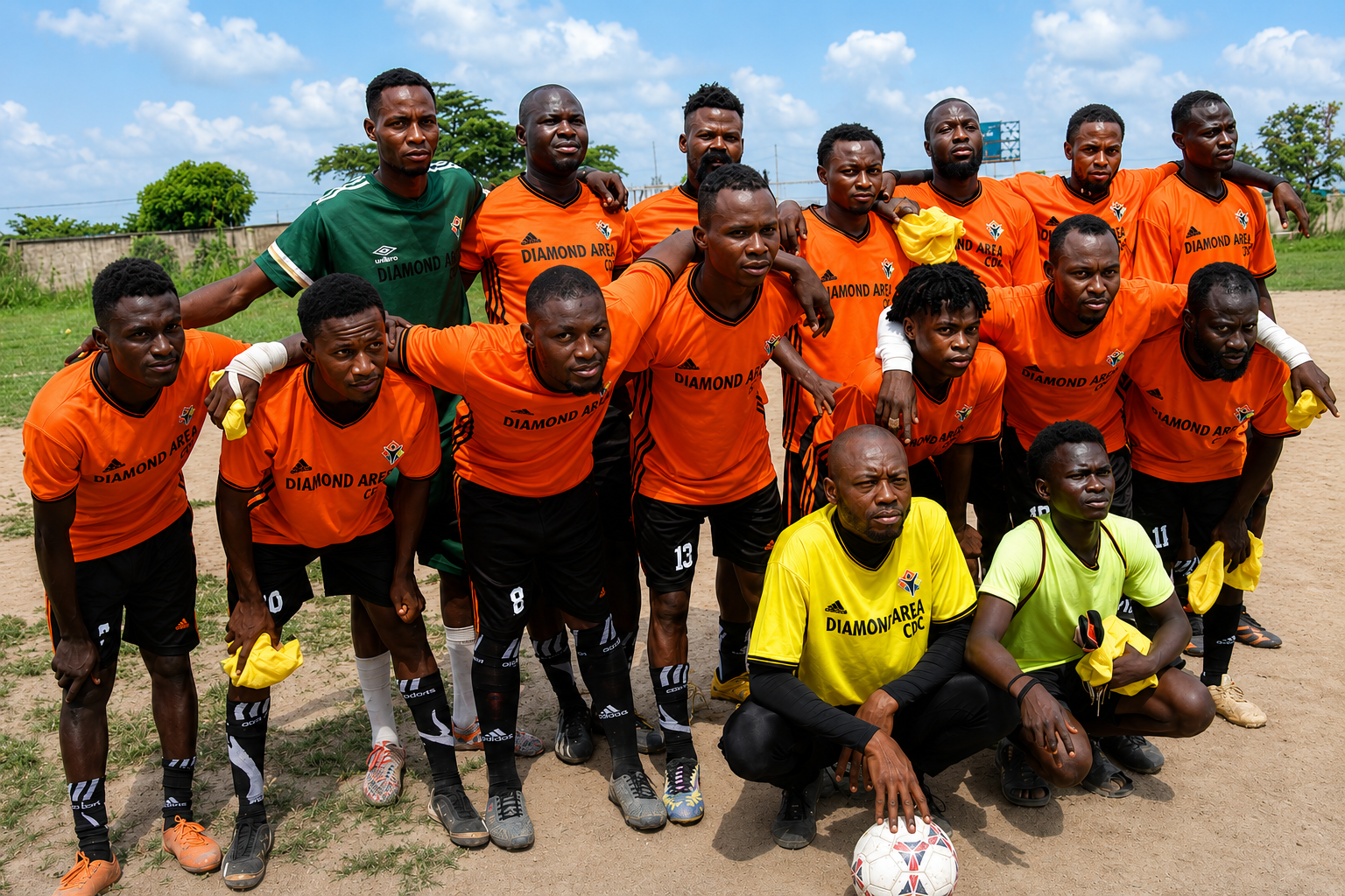 Diamond Area CDC youths at football competition